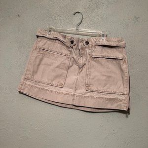 AMERICAN EAGLE Khaki Cargo Mini Skirt Size 14